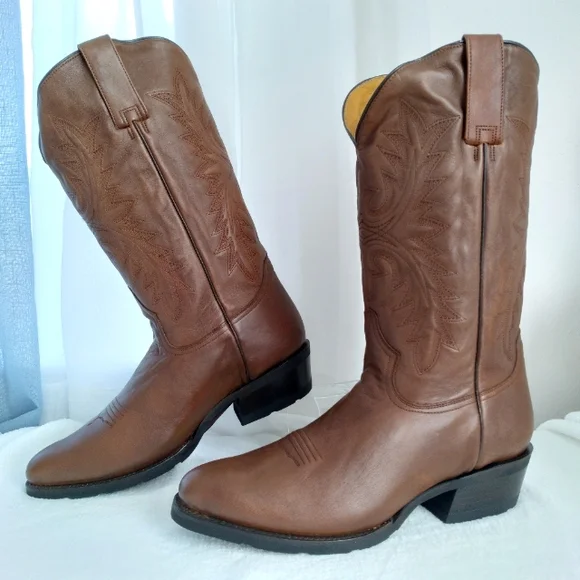 Silver Canyon Handmade Mexico Leather Cowboy Boots, Duke Heritage Western NIB Silver Canyon Handmade Mexico Cowboy Boots, Duke Heritage  main image 3